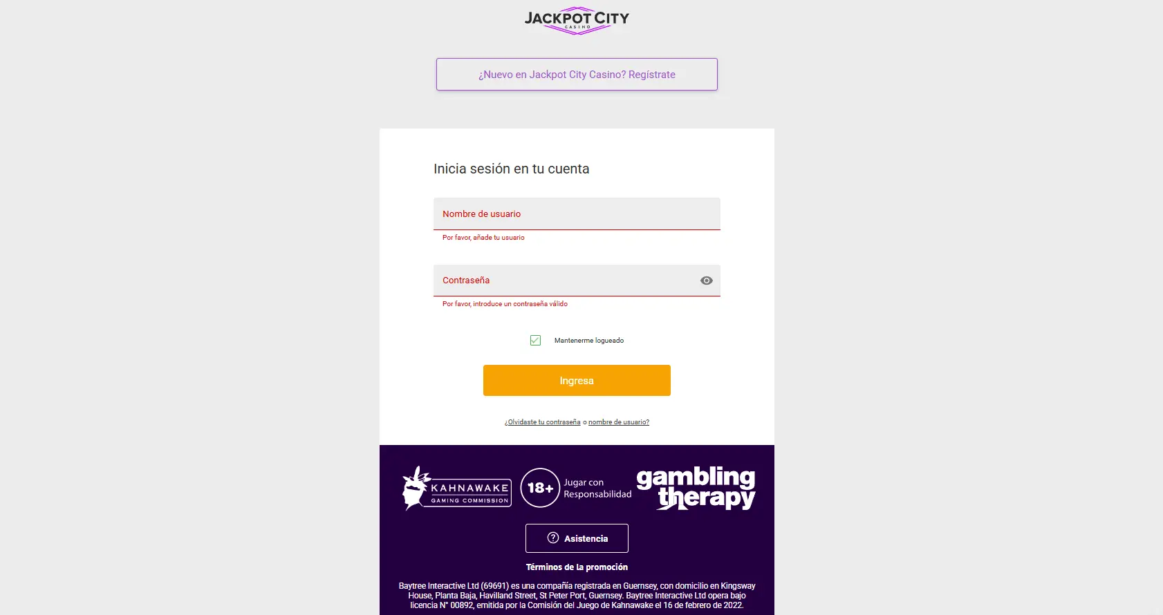 Iniciar sesión en JackpotCity casino Iniciar sesión en JackpotCity