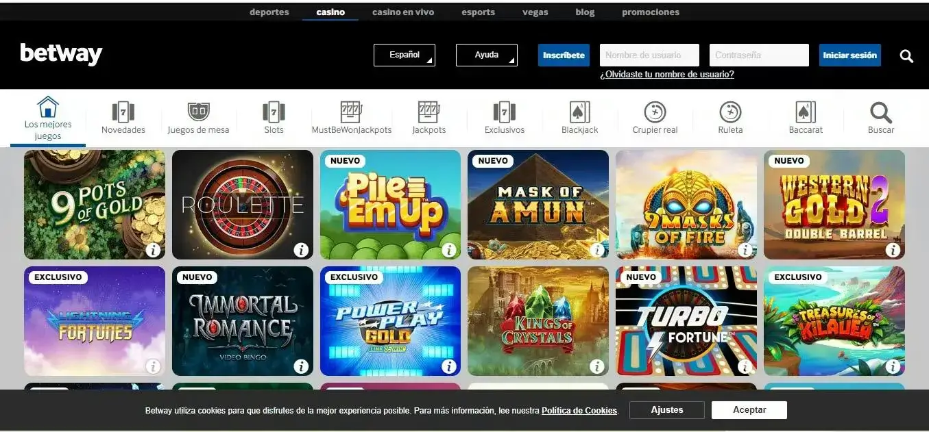 Betway casino online en español de Chile Betway