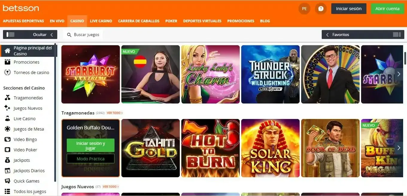 Betsson casino online que pagan mejor en Chile Betsson casino